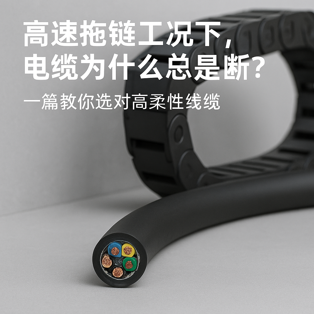 高速拖鏈工況下，電纜為什么總是斷？一篇教你選對高柔性線纜