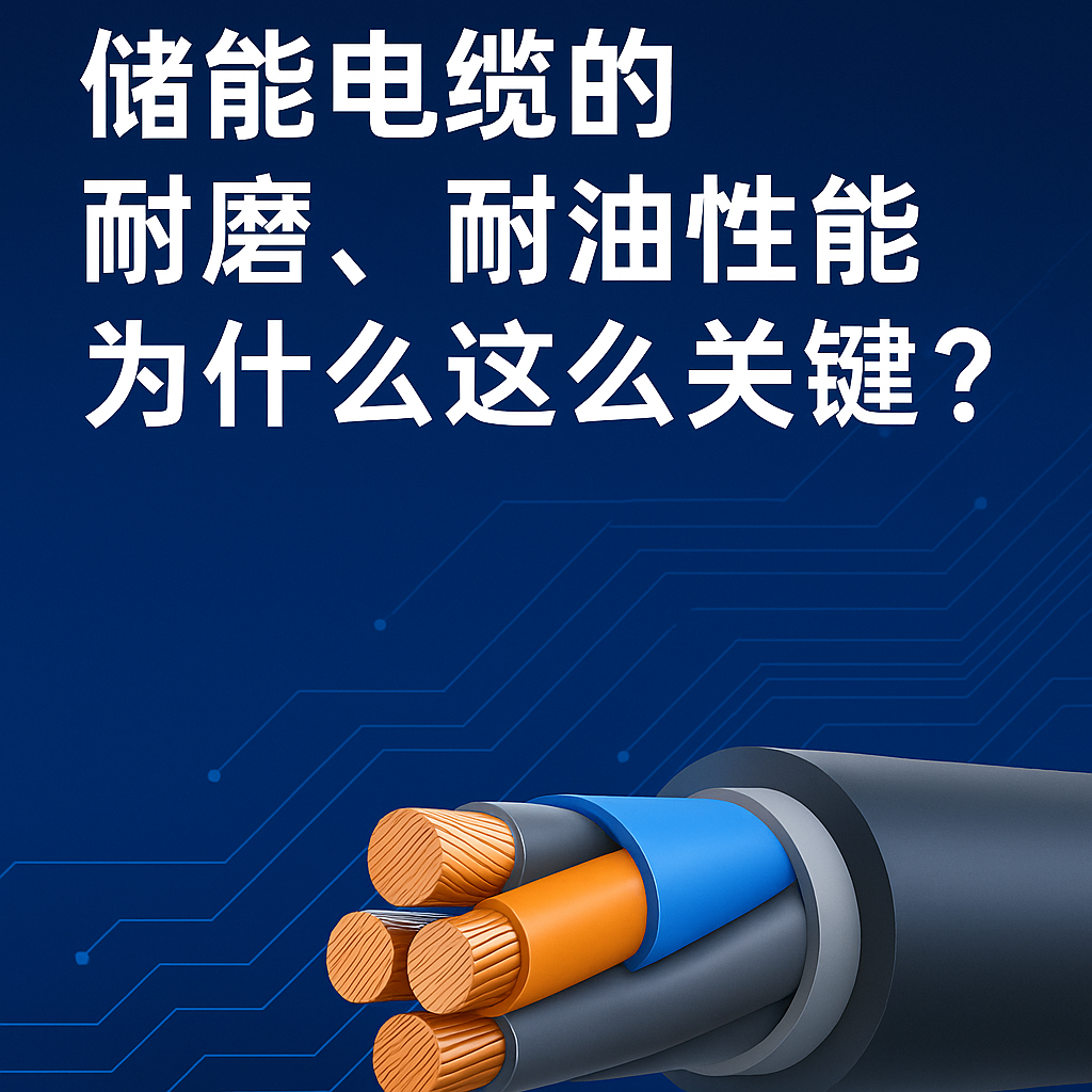 儲能電纜的耐磨、耐油性能為什么這么關(guān)鍵？真實工況告訴你答案